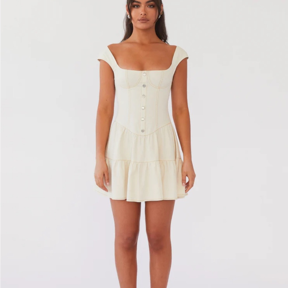 Peppermayo NWT Isabella denim bustier dress